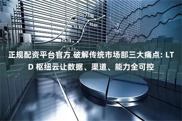 正规配资平台官方 破解传统市场部三大痛点: LTD 枢纽云让数据、渠道、能力全可控